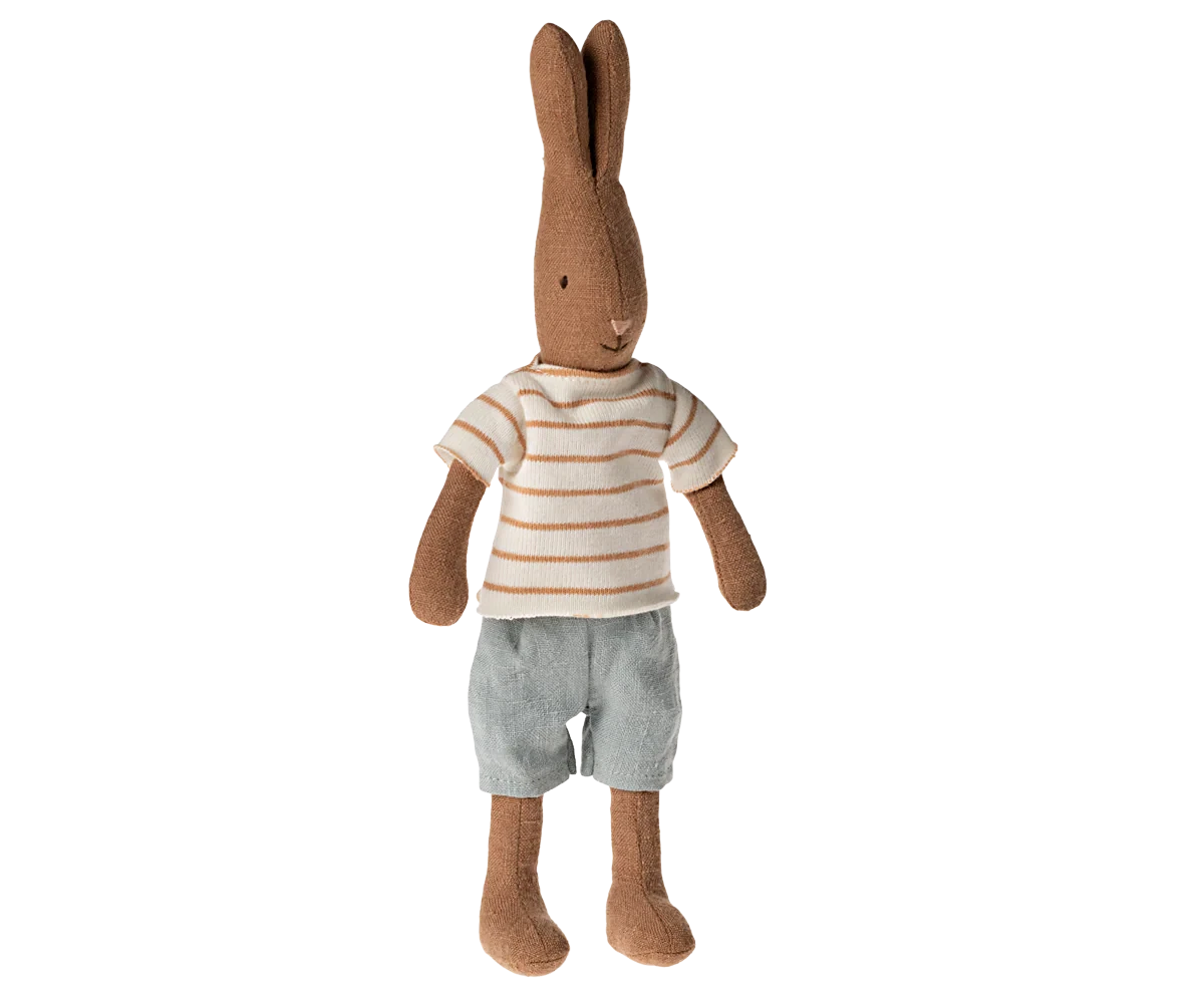 Lapin taille 1 Marron chocolat T-shirt & short - MAILEG 16-4120-00 5707304134695