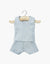 Les P’tits Basiques – Dessous garçon Marcel en bord côte bleu chiné - minikane CG.17.077 3701548453187