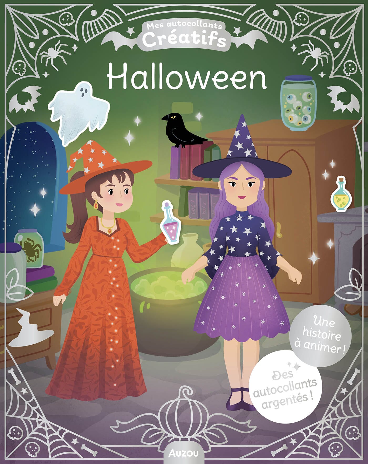 Livre avec 500 autocollants créatifs halloween- AUZOU 001057236 9791039562096
