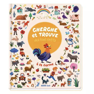 Livre cherche et trouve des tout-petits- A la ferme- AUZOU 9782733846933 9782733846933