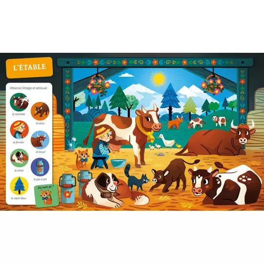 Livre cherche et trouve des tout-petits- A la ferme- AUZOU 9782733846933 9782733846933