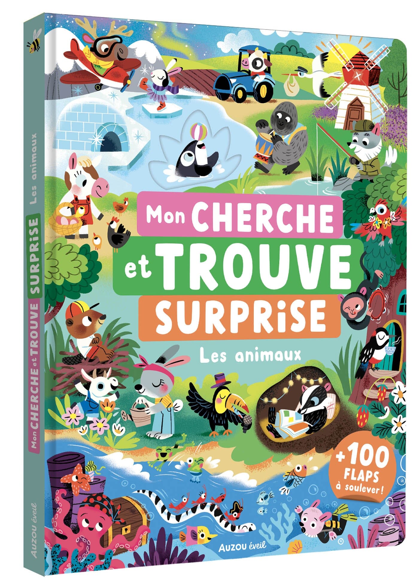 Livre cherche et trouve surprise les animaux les animaux- AUZOU 001057171 9791039562713