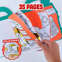 Livre de coloriage et stickers Super Coloring Christmas d’Omy – pages intérieures