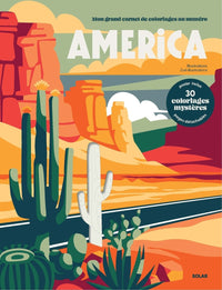 Livre de coloriages au numéro America de Solar