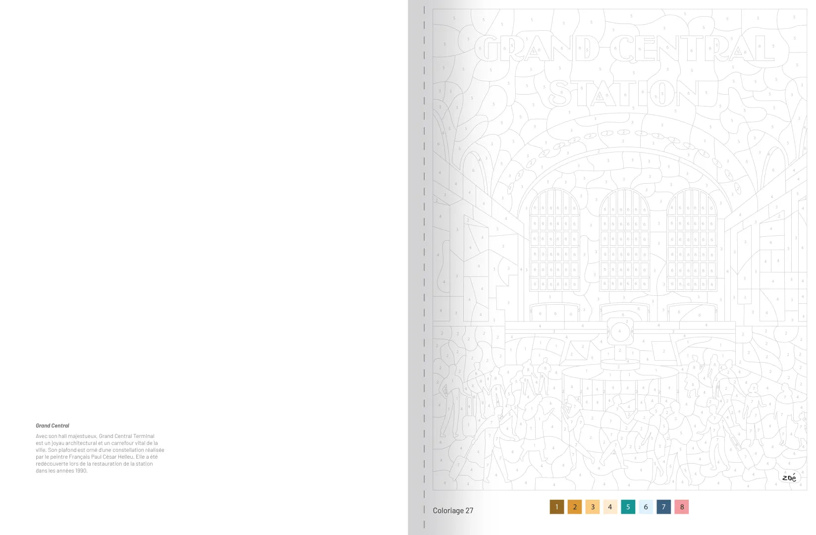 Livre de coloriages au numéro New York de Solar – vue 3
