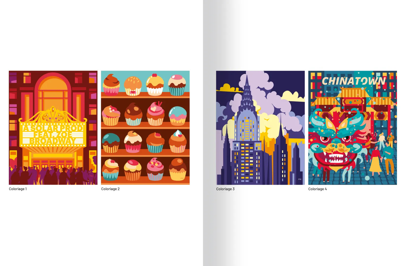 Livre de coloriages au numéro New York de Solar – vue 4