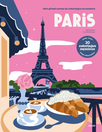 Livre de coloriages au numéro Paris de Solar
