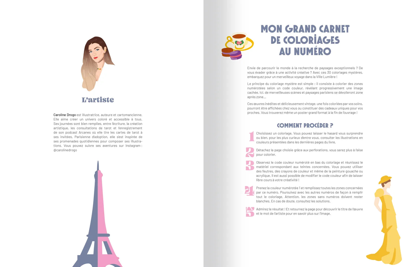 Livre de coloriages au numéro Paris de Solar – vue 2