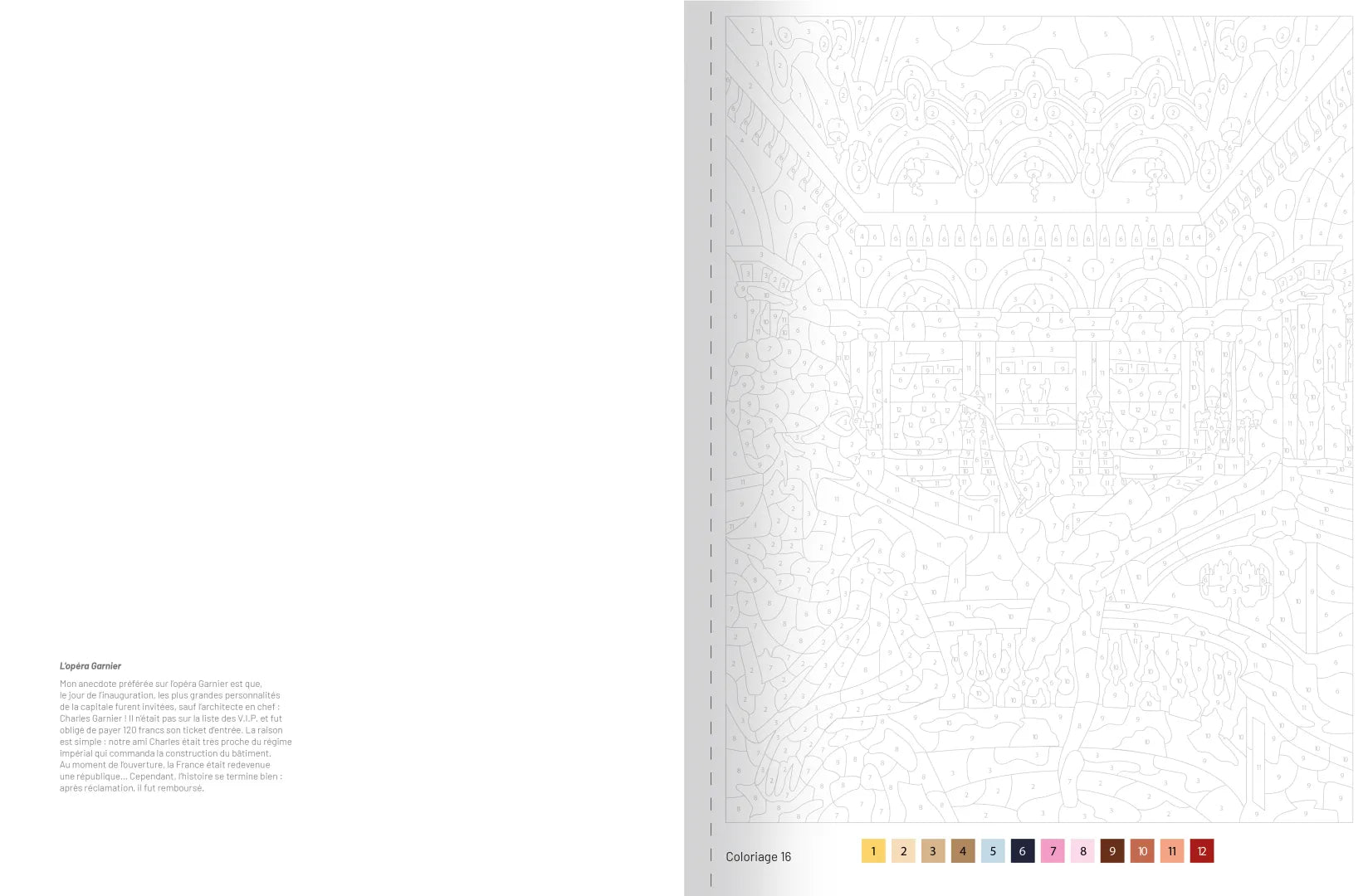 Livre de coloriages au numéro Paris de Solar – vue 3
