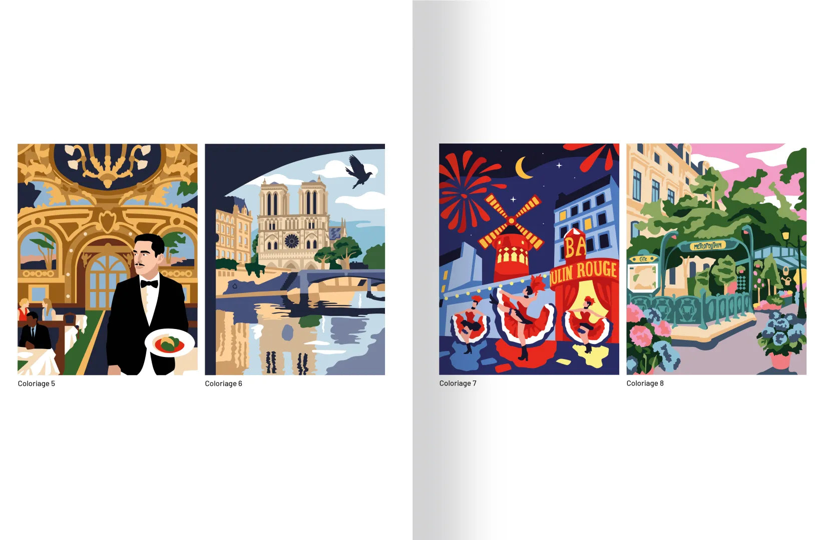 Livre de coloriages au numéro Paris de Solar – vue 4