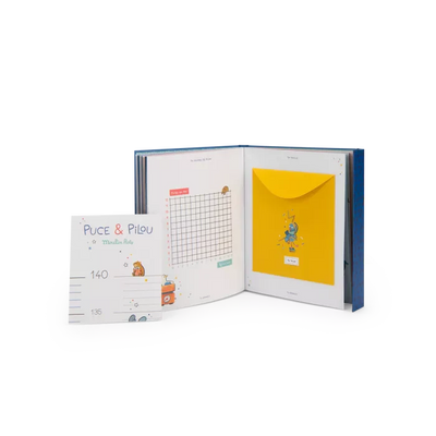 Livre de naissance Puce et Pilou - Moulin Roty 684033 3575676840337