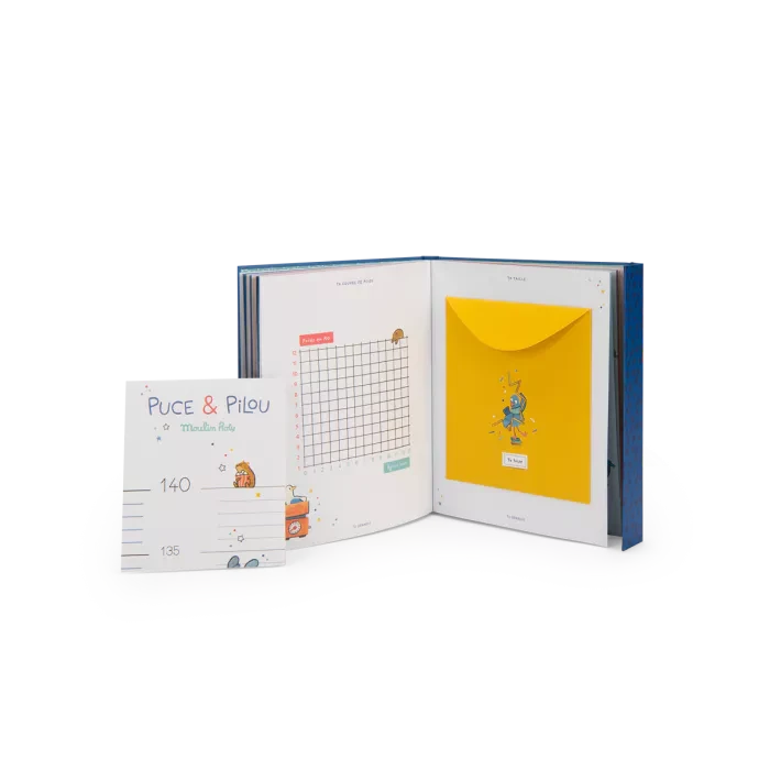 Livre de naissance Puce et Pilou - Moulin Roty 684033 3575676840337