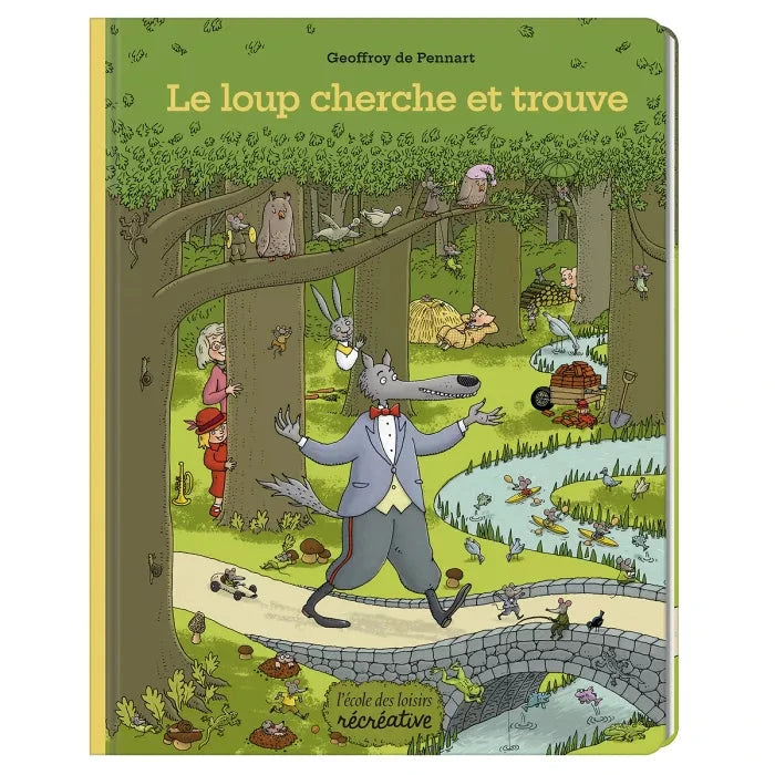 Livre Le loup - cherche et trouve - Moulin Roty 