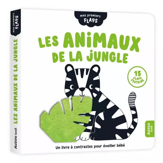 Livre mes premiers flaps les animaux de la jungle- AUZOU EV2000047-1 9782733891322