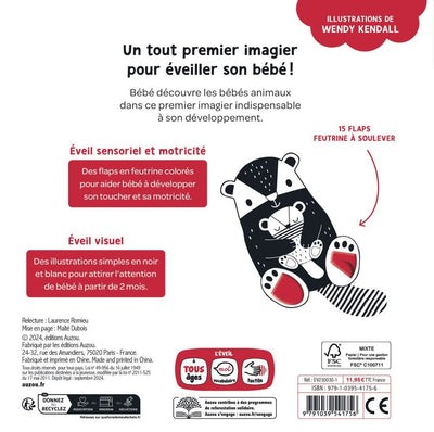 Livre mes premiers flaps -les bébés animaux- AUZOU 001039352 9791039541756