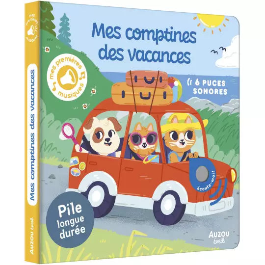 Livre mes premiers sonores mes comptines des vacances - AUZOU 9791039509398