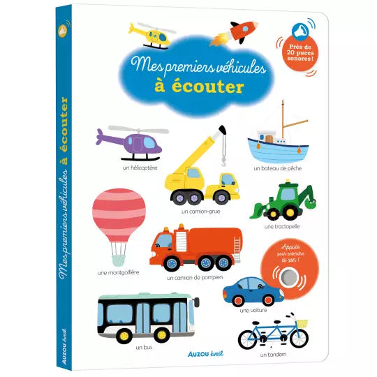 Livre mes premiers véhicules à écouter- AUZOU 9791039527569 9791039527569