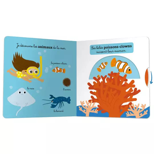 livre Mon anim'agier - A la mer - AUZOU 9782733857229