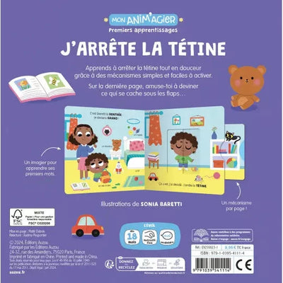 Livre Mon anim'agier - j'arrête la tétine - AUZOU EV230023-1 9791039541114
