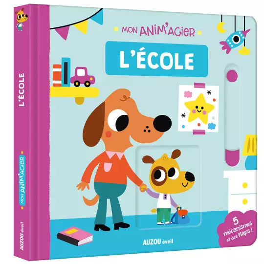 livre Mon anim'agier - L'école - AUZOU 9782733881842 9782733881842