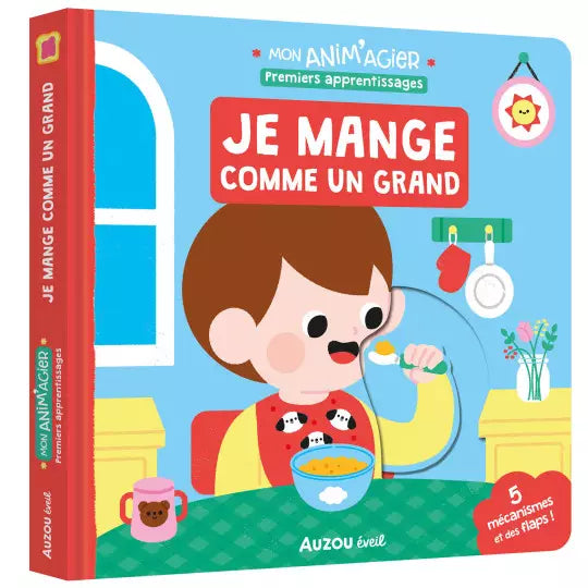livre Mon anim'agier - premiers apprentissages je mange comme un grand - AUZOU 9791039523639 9791039523639
