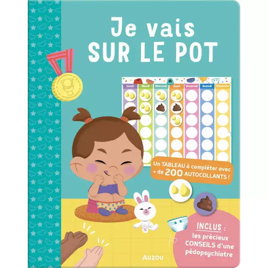 livre Mon anim'agier - premiers apprentissages je vais sur le pot - AUZOU 9782733891131 9782733891131