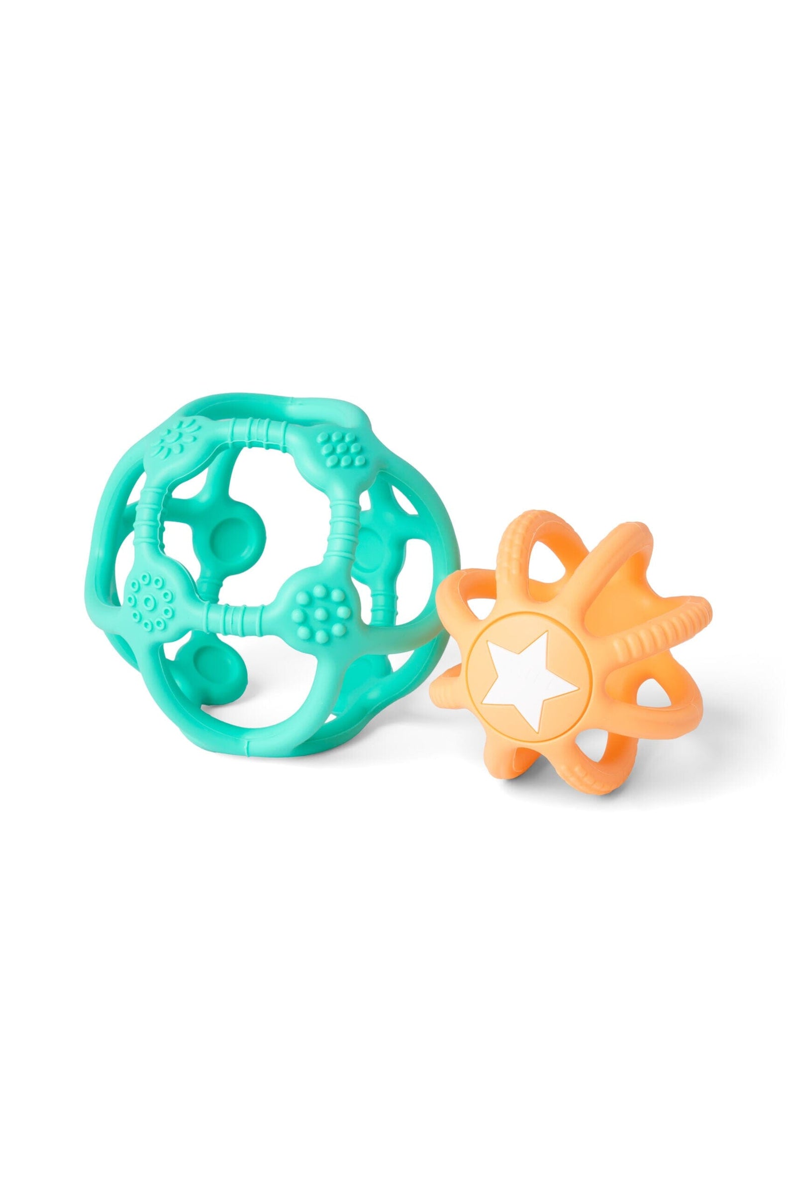 LOT DE 2 BALLES SENSORIELLES GREEN ET ORANGE - LITTLE L LL001-005 8437020510974