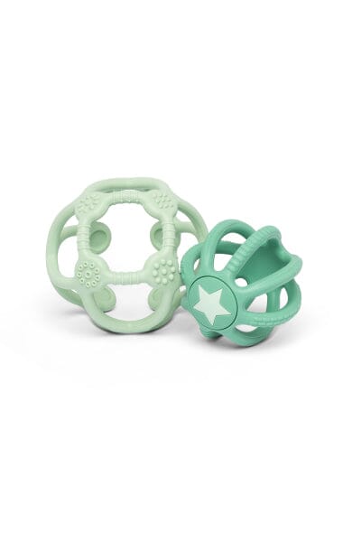 LOT DE 2 BALLES SENSORIELLES VERT - LITTLE L