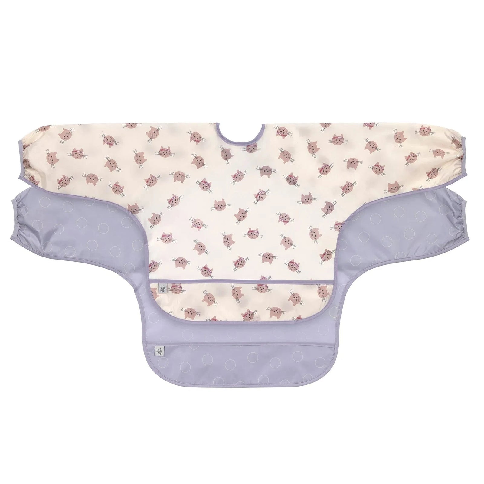 Lot de 2 bavoirs manches longues Tiny team cat - LASSIG 13110337043 4066239176783