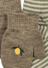 Lot de 2 moufles lemon/stripe KS103431 3715681094815