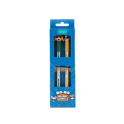 Lot de 2 stylos effaçables Bo-Bo - Teckel + Bouledogue français - MR. WONDERFUL