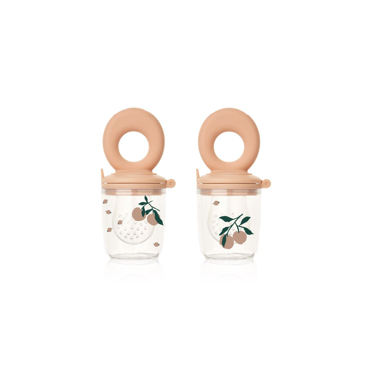 Lot de 2 tétines alimentaires Miranda peach / sea shell - LIEWOOD LW19549 1232 5715493378684