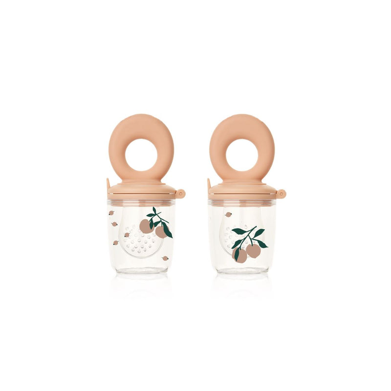 Lot de 2 tétines alimentaires Miranda peach / sea shell - LIEWOOD LW19549 1232 5715493378684