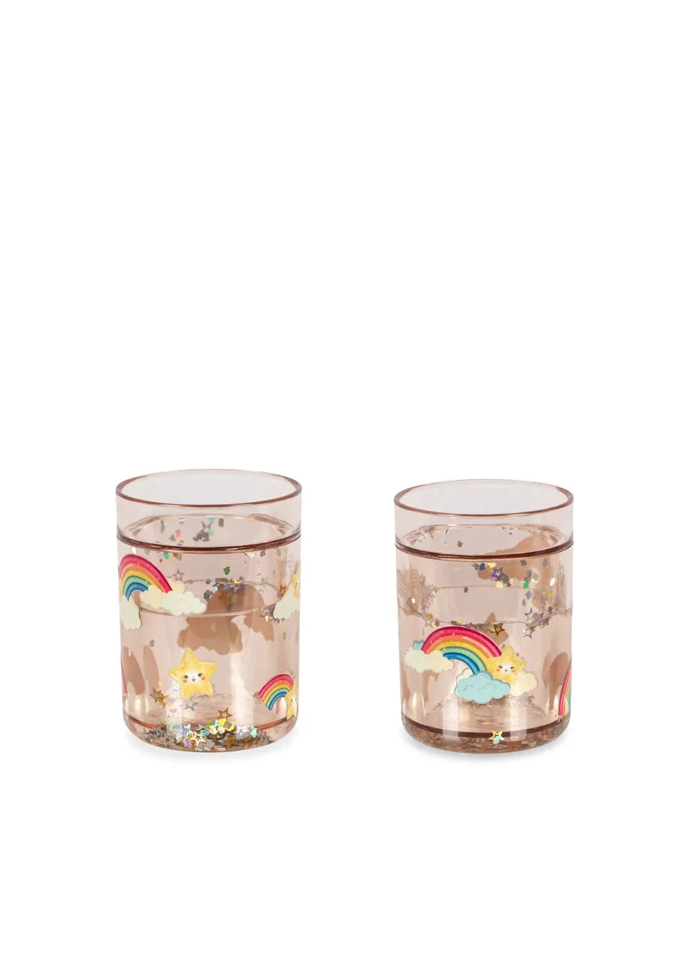 Lot de 2 verres à paillettes RAINBOW - Konges Sløjd 