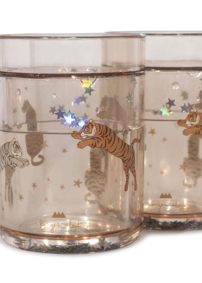 Lot de 2 verres à paillettes roar - Konges Sløjd KS101851 P10082 5715404341073