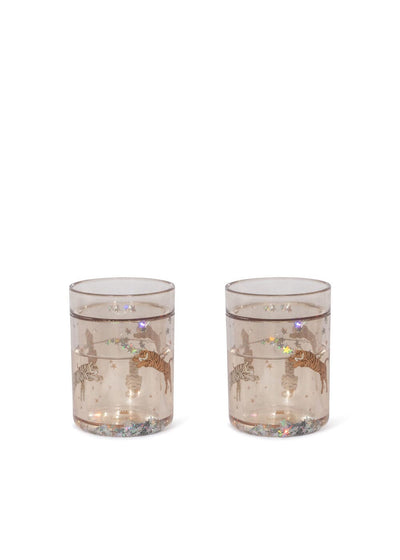 Lot de 2 verres à paillettes roar - Konges Sløjd KS101851 P10082 5715404341073