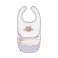 Lot de 3 bavoirs naissance Tiny team cat - LASSIG 13110247043 4066239176806