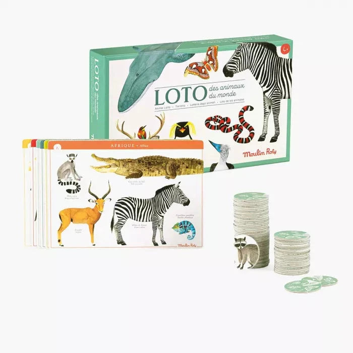 Loto des animaux Tout autour du monde - Moulin Roty 719361 3575677193616