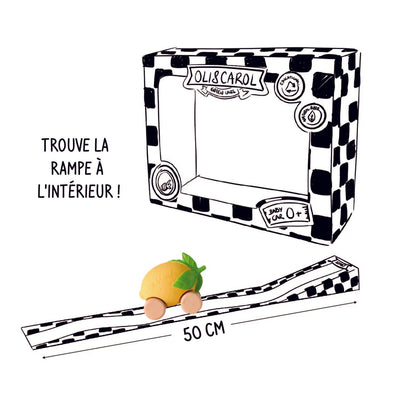 Lou la voiture citron - Oli&Carol L-LEMON-CAR 8437021201888