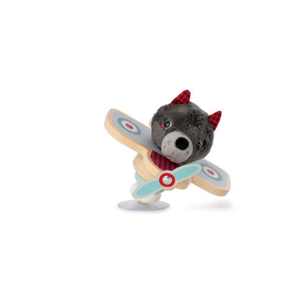 Louis le loup en avion à ventouse- LILLIPUTIENS 83522 5414834835229