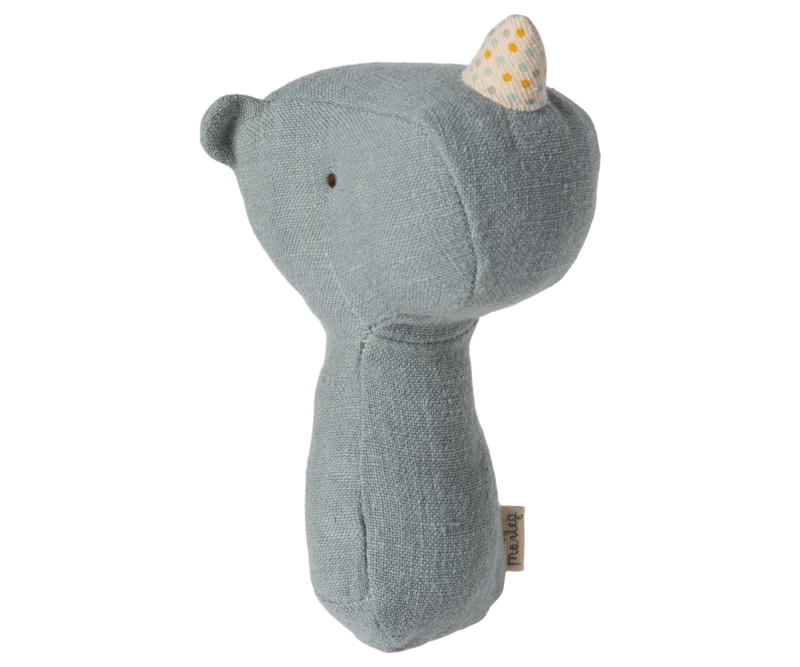 Lullaby friends Hochet Rhino bleu dusty - MAILEG 16-4702-01 5707304137542