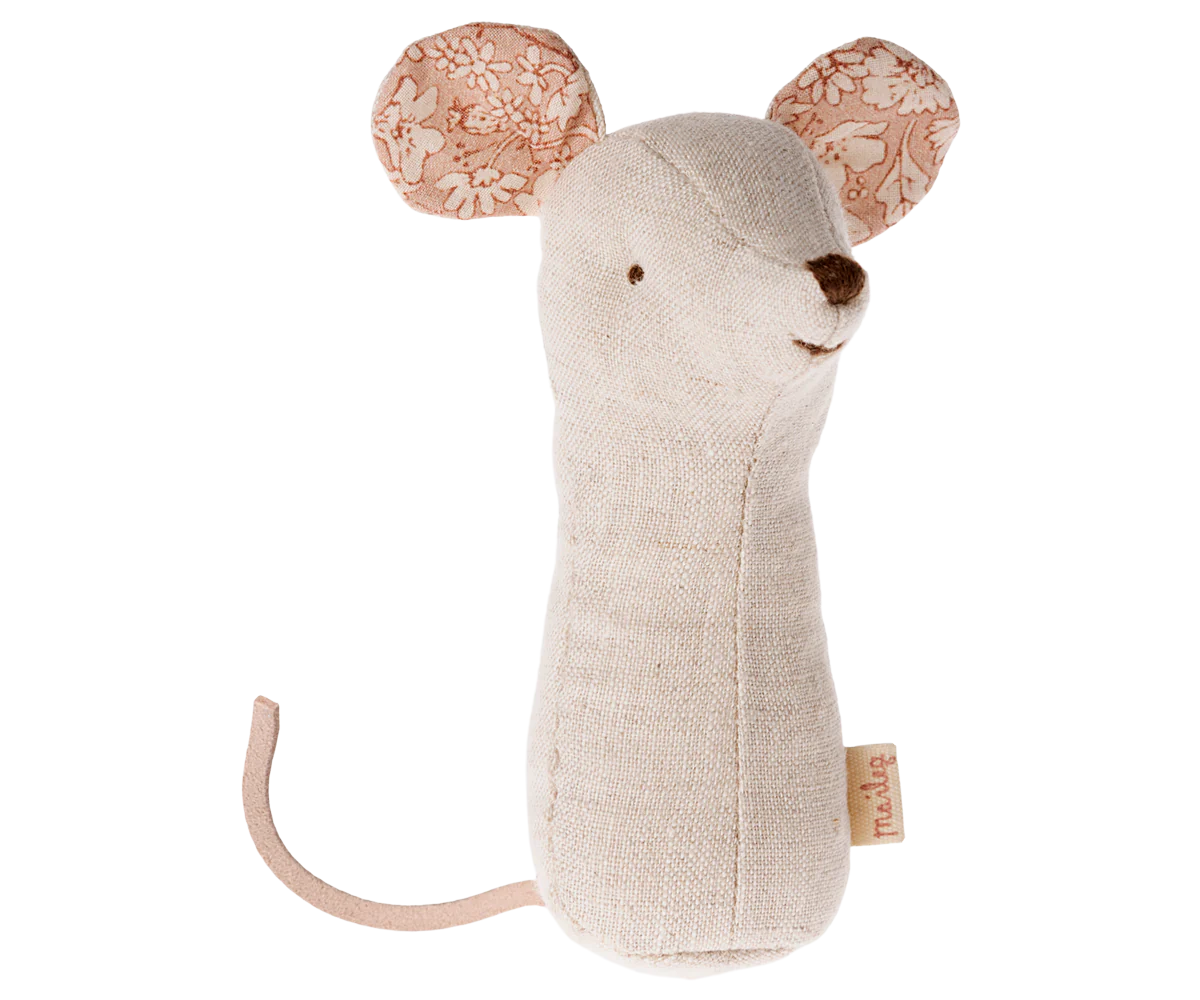 Lullaby friends Hochet souris blanc nature - MAILEG 16-4705-00 5707304133667