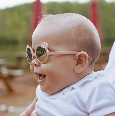 lunettes de soleil Ourson Rose Pêche 0-1 an - KI ET LA
