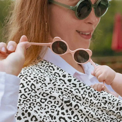 lunettes de soleil Ourson Rose Pêche 0-1 an - KI ET LA