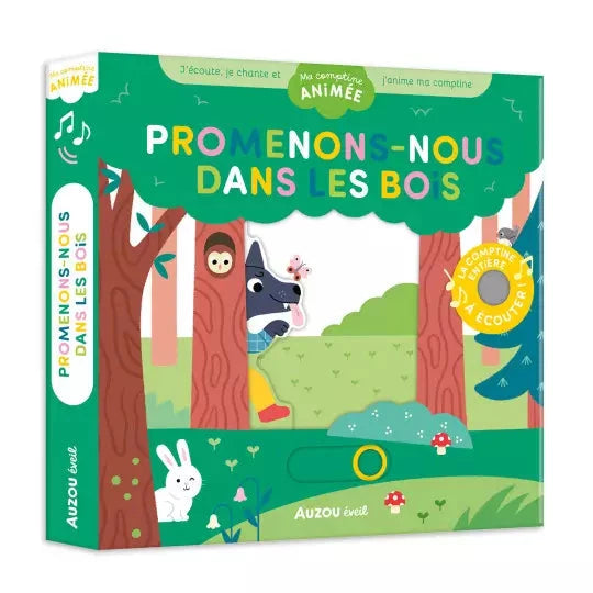 Ma comptine animée promenons-nous dans les bois - AUZOU 9782733891315