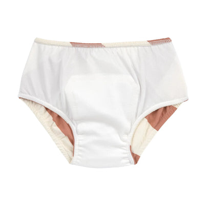 Maillot de bain couche Rayures marron blanc - LASSIG