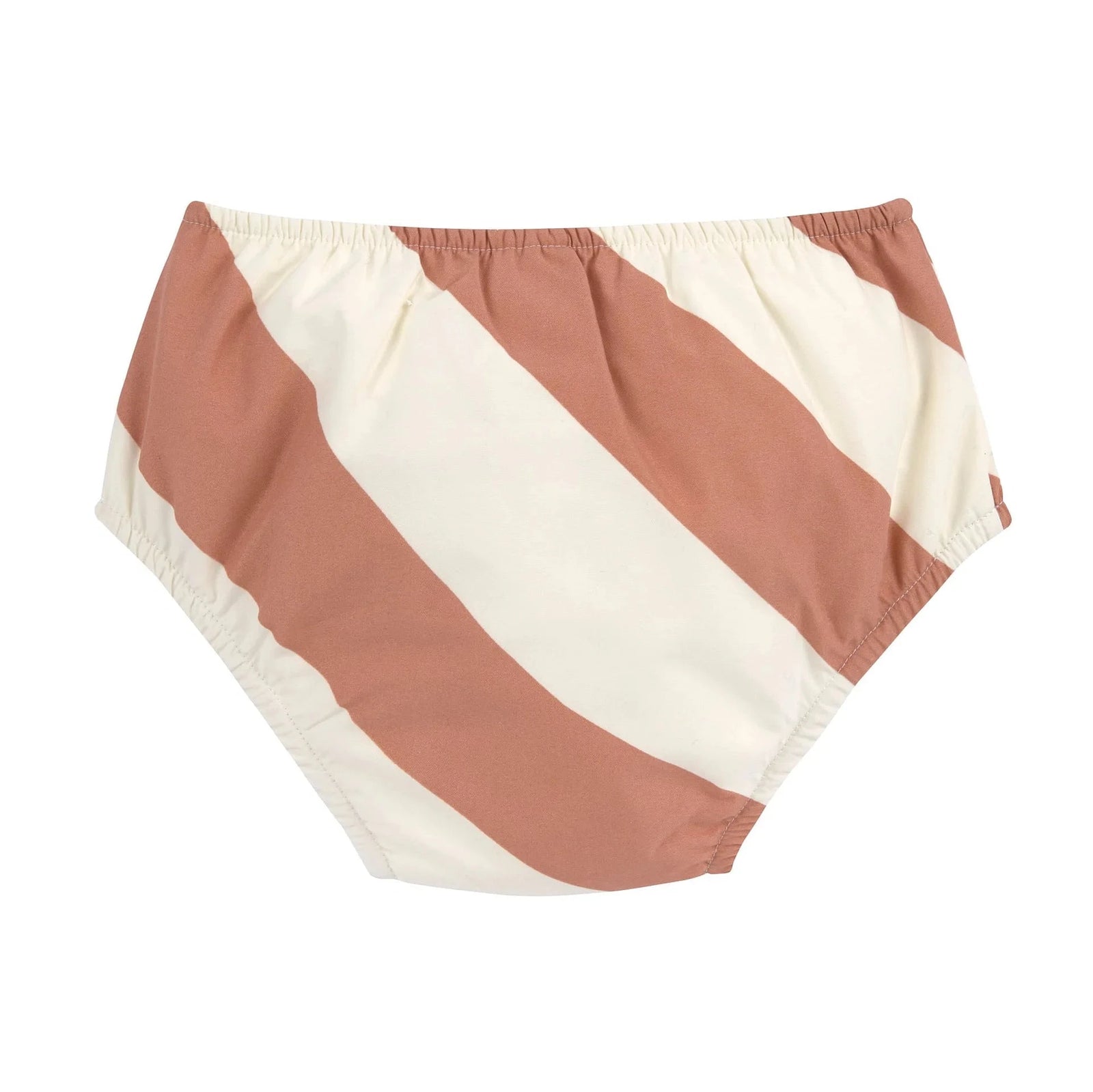 Maillot de bain couche Rayures marron blanc - LASSIG 