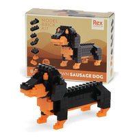 maquette teckel en briques sausage dog - REX