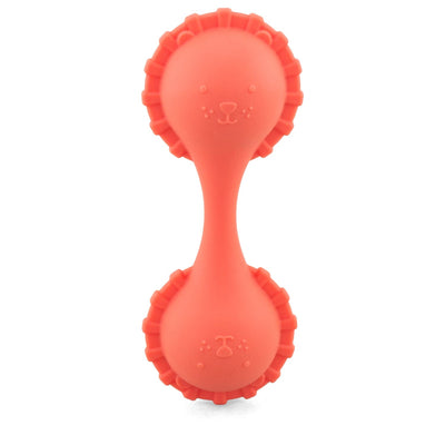 Maraca Sensoriel en Silicone Lion rouge - ULYSSE 7134 3760111717484