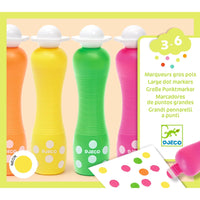 Marqueurs gros pois Neon - DJECO DJ09059 3070900090590